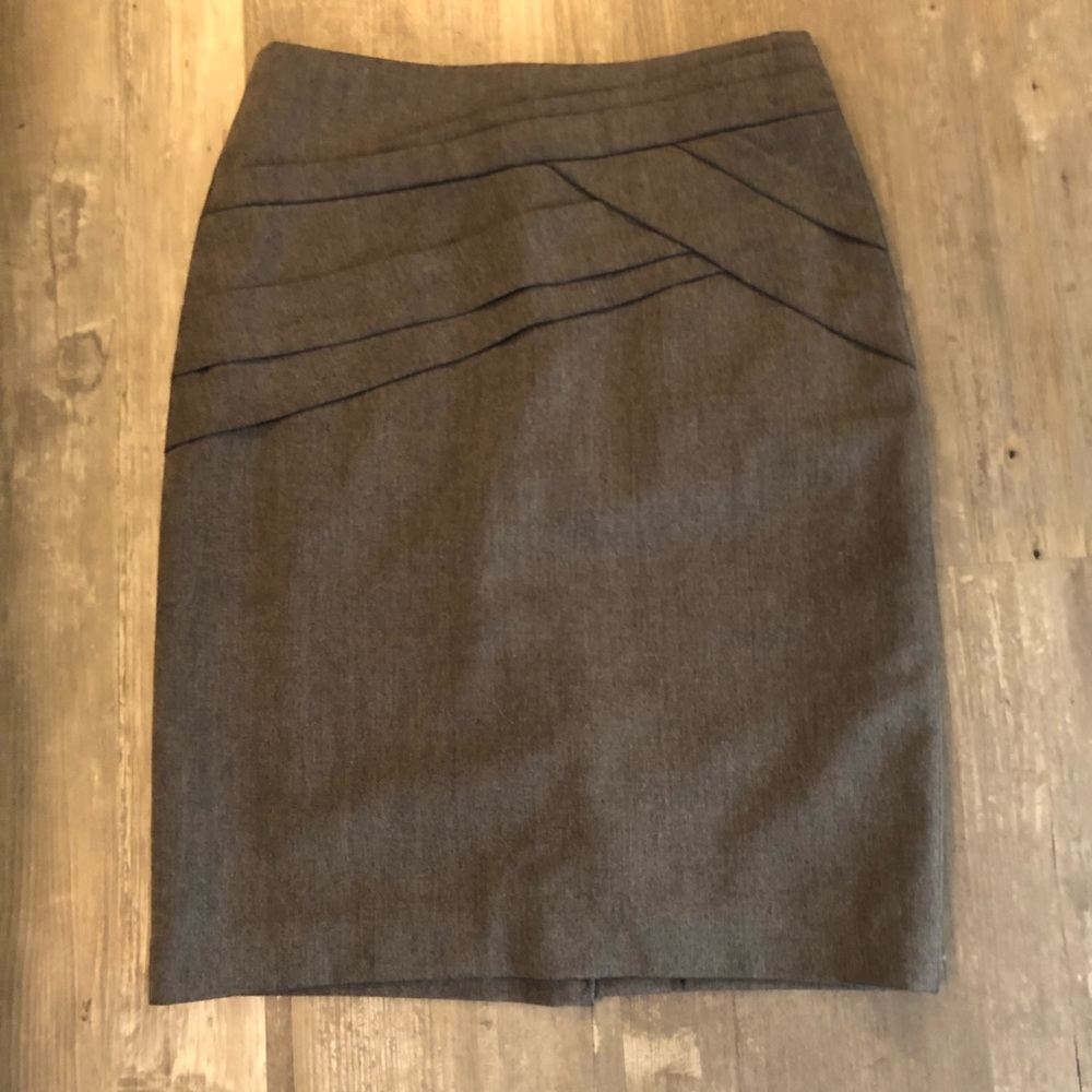 Grey career work skirt - xs